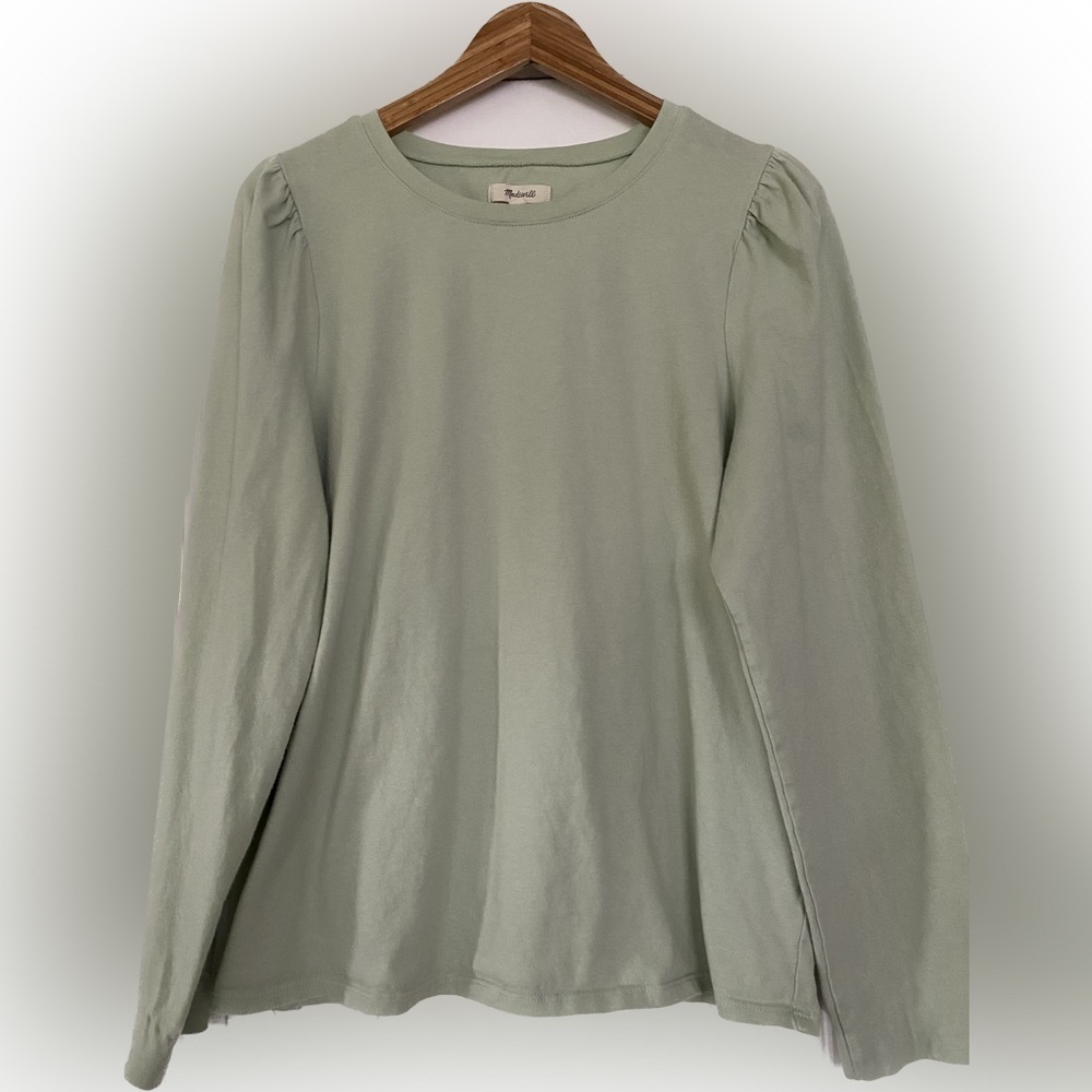 2 pack  - Madewell Solid (Re)sourced Cotton Puff Long Sleeve Tee size L